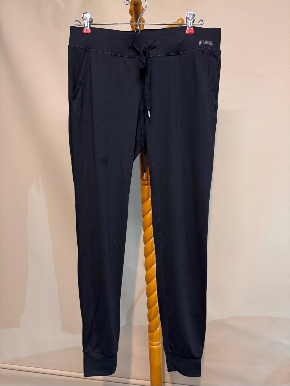 Women’s PINK Victoria's Secret Black Jogger Pants with Pockets